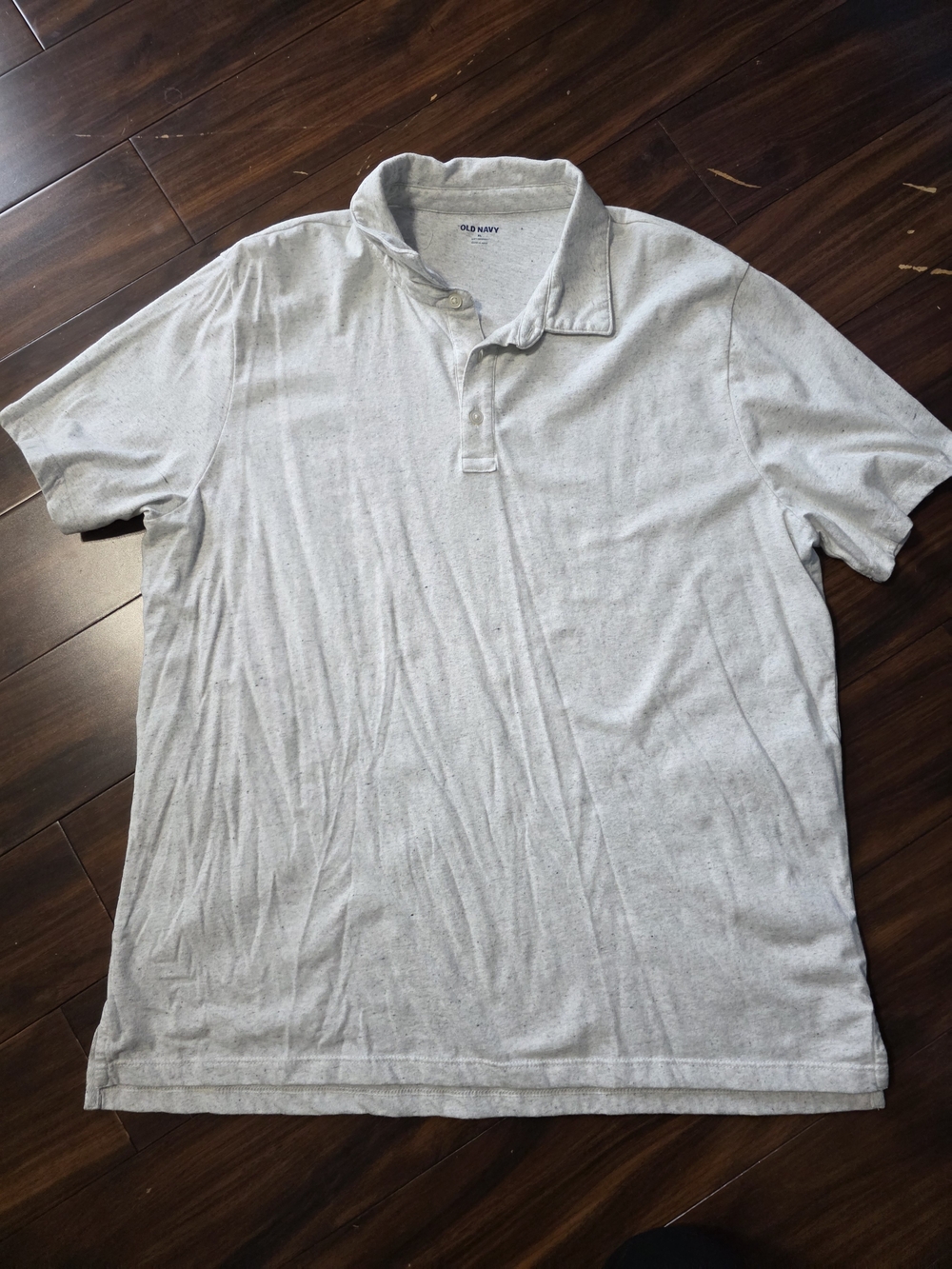 Old Navy Men's Heather Light Gray Polo